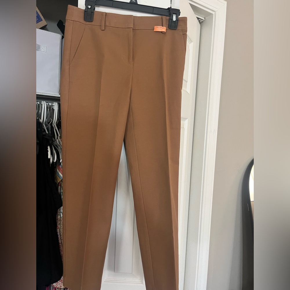 Loft Riveria Slim Brown Tailored Pants size 0